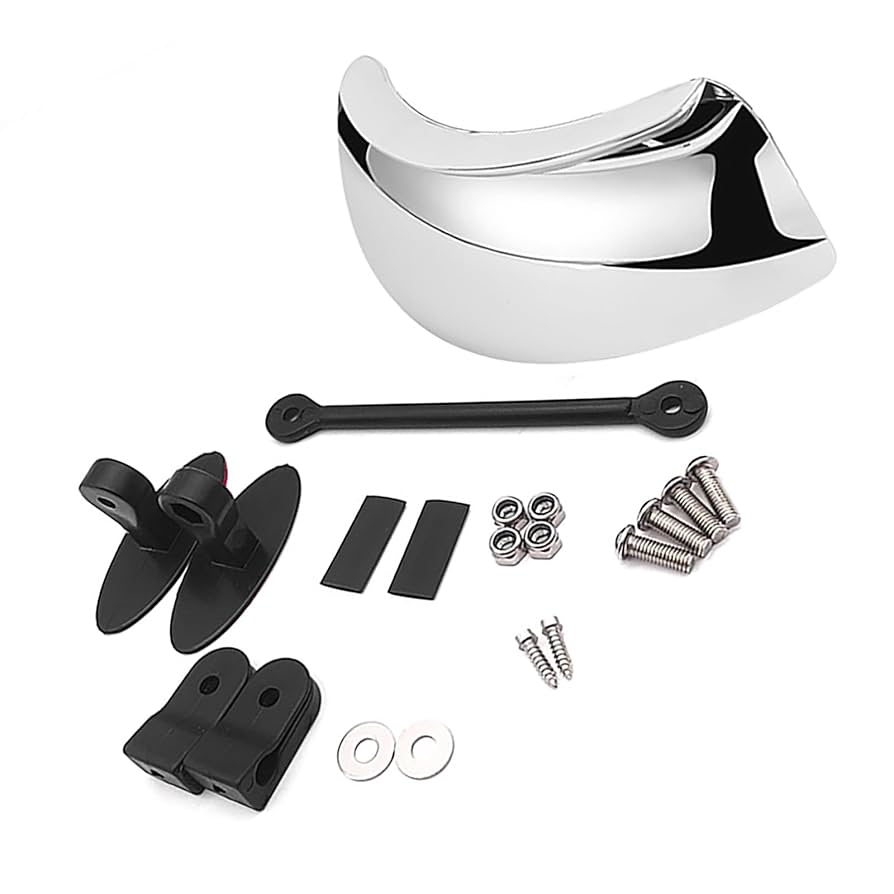 Amazon.co.jp: バイク用広角ミラー フロントミラー ワイド